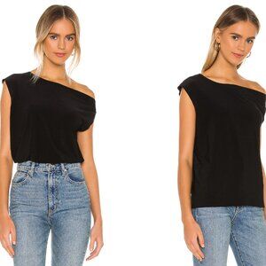 Norma Kamali X REVOLVE Drop Shoulder Top - Size Small, Colour Black